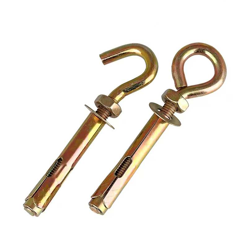 Colored zinc-plated expansion hook