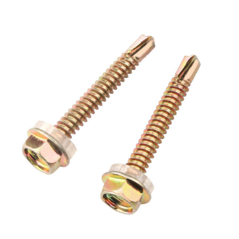 Colored galvanized hexagonal drill tail wire