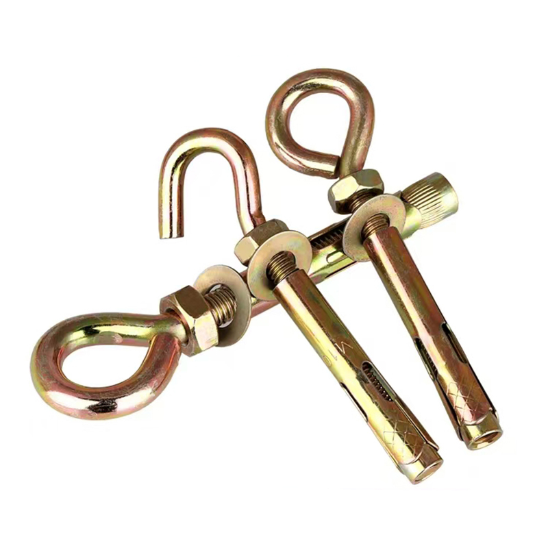 Colored zinc-plated expansion hook
