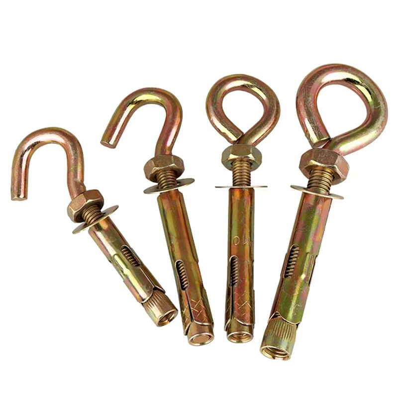Colored zinc-plated expansion hook