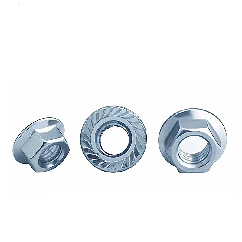 Electroplated galvanized flange nut (flange face nut)