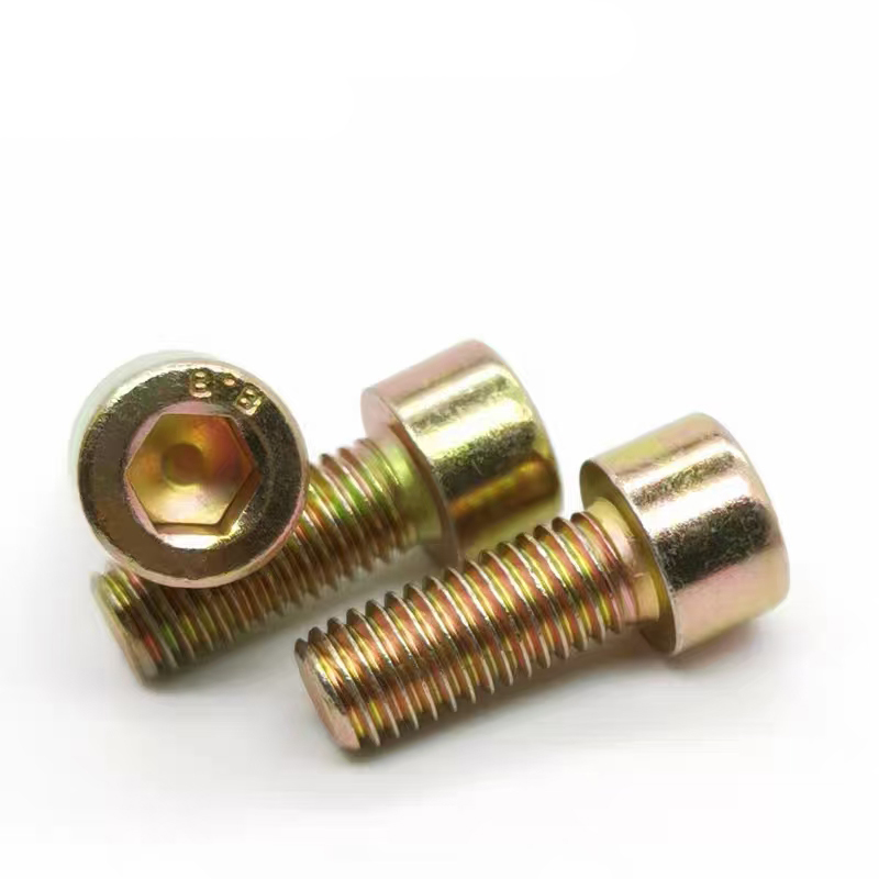 Hexagon socket colored zinc-plated bolts