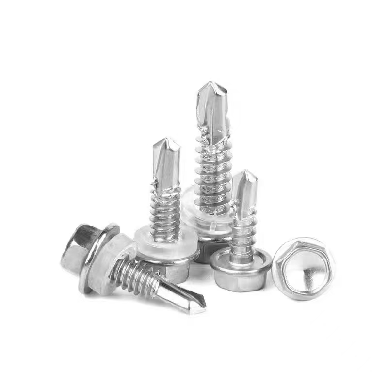 Electro-galvanized hexagonal drill thread