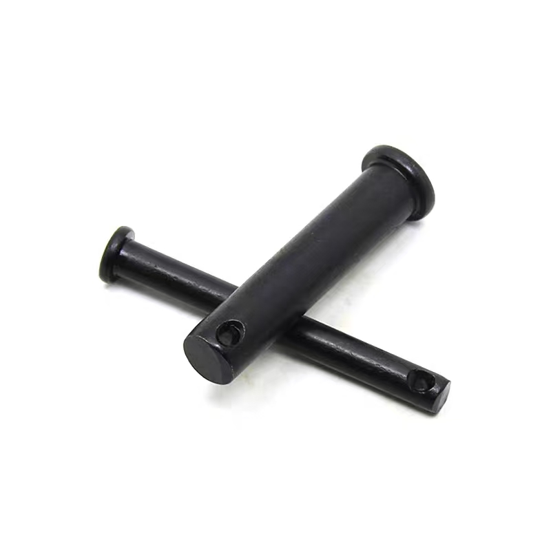 Black zinc plated pin shaft