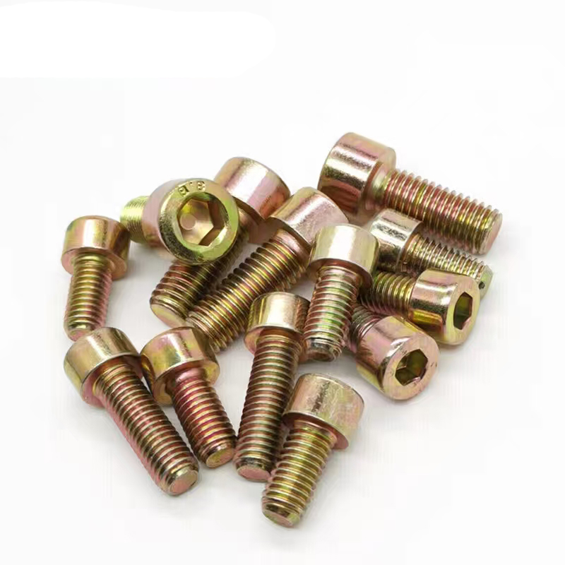 Hexagon socket colored zinc-plated bolts