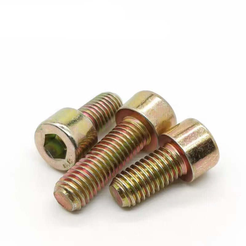 Hexagon socket colored zinc-plated bolts